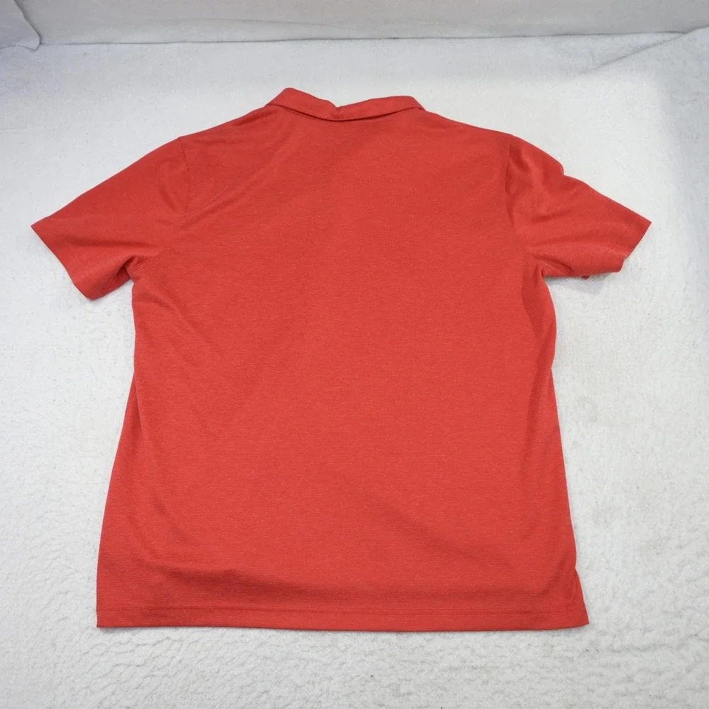 Nike Polo Shirt Mens XL Red Georgia Bulldogs NCAA On-Field Dri-Fit Striped